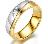 BAGUE DE MARIÉE EN ACIER 316L r.25