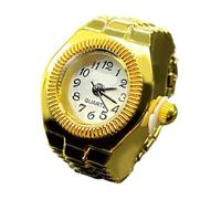 Bague de montre, bague d'horloge, Bague de doigt de montre intelligente de | nouveauté simple, Mini horloge, accessoire de mode unisexe rond classique pour anniversaire, remise des diplômes, rentrée sco