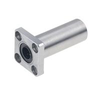 Bague de mouvement linéaire à bride carrée LMK, roulement à billes en acier, 2 pièces(LMK12UU)