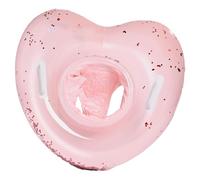 Bague de natation, tubes de piscine pour, Anneau de piscine en forme de cœur portable gonflable avec poignées, Baby Swim Tube Blow Up Water Play Accessoire pour l'âge de 6 mois et plus pour les fille