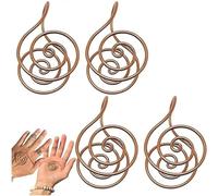 Bague de paume en laiton, bracelet en spirale Reiki pour la méditation et la guérison énergétique. Bracelet en laiton fabriqué à la main, guérison par cristal, manifestation et équilibre des chakras