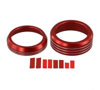 Bague de pommeau de levier de vitesse pour Ford MachE 2021 2024, décoration intérieure en alliage d'aluminium pour un meilleur confort de conduite (rouge)