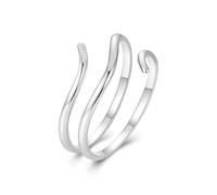 Bague de pouce empilable en argent sterling multicouche - Bague de pouce empilable - Bague de déclaration réglable pour femme - Bijou fantaisie Bijoux Argent, Aucune pierre précieuse