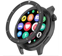 Bague De Protection Compatible Avec Xiaomi Watch S4/Watch S3,Anneau Pour Montre Connectée Bezel Ring Styling, Lunette De Protection En Métal En Alliage D'aluminium - E-Black