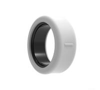 Bague de protection en silicone pour Samsung Galaxy Ring - Coque antichoc avec prise en main antidérapante pour Smart Ring - Taille S (blanc, S)