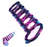 Bague De Protection Musculaire En Silicone Noir à 6 Couches Pour Hommes, Jeu D'EntraîNement D'Endurance D'éLasticité RéGlable D-7