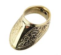 Bague de protection pour pouce, protection de doigt argentée pour styles mongols et coréens (16 mm)