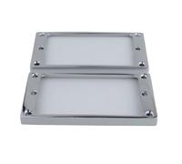 Bague de ramassage 1 jeu d'anneaux de montage for micros Humbucker, cadre couverture, ensemble supérieur plat, Six couleurs disponibles(1 set CR)