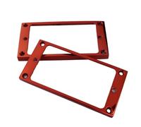 Bague de ramassage 1 jeu d'anneaux de montage for micros Humbucker, cadre couverture, ensemble supérieur plat, Six couleurs disponibles(1 set RD)