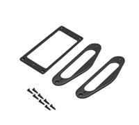 Bague de ramassage Anneau de ramassage Humbucker plat en fer métallique, 70.5x39mm, avec cadre à bobine ST 100x32.5MM, for guitare électrique(Black SSH)