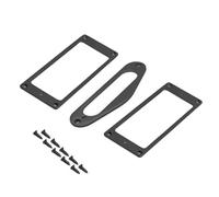 Bague de ramassage Anneau de ramassage Humbucker plat en fer métallique, 70.5x39mm, avec cadre à bobine ST 100x32.5MM, for guitare électrique(Black HSH)