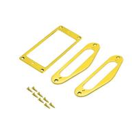 Bague de ramassage Anneau de ramassage Humbucker plat en fer métallique, 70.5x39mm, avec cadre à bobine ST 100x32.5MM, for guitare électrique(Gold SSH)