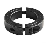 Bague de retenue fendue à double segment pour applications d'assemblage mécanique, compatible avec les arbres durs et flexibles DIN 912 Montage à vis (38 mm)