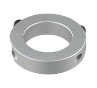 Bague de serrage double divisée en alliage d'aluminium 45 mm 50 mm 55 mm 60 mm Anneau de sécurité argenté pour stabilisation des arbres pour applications industrielles (60 mm)