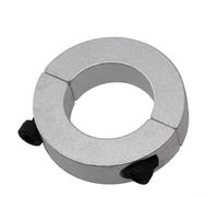 Bague de serrage en deux parties 12 mm en alliage d'aluminium argenté (35