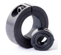 Bague de serrage en deux pièces, bague de serrage fixe fendue, collier de serrage en acier noir (30 mm)