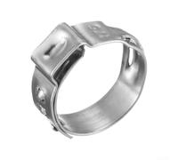Bague de serrage PEX en acier inoxydable - Collier de serrage à une oreille pour tubes PEX de 7 mm à 14 mm, réglable à 360° et compensation d'expansion thermique (9 mm)