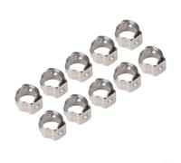 Bague de serrage PEX en acier inoxydable - Collier de serrage à une oreille pour tubes PEX de 7 mm à 14 mm, réglable à 360° et compensation d'expansion thermique (7 mm)