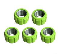 Bague de Serrage Verte pour Mousseur - Écrou en Plastique pour robuste Anti-Fuite pour Bouteille de - pour accessoire de Remplacement pour facile à Installer - Couleur Vive pour Extérieur - Lot (5pcs)