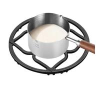 Bague de support de wok en fer - Support de brûleur non glissant pour les casseroles de wok à fond rond | Pièces de remplacement de la plage de gaz du support de support | Extension du support du por