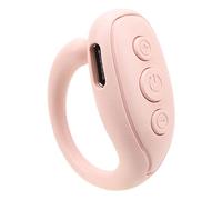 Bague de télécommande pour téléphone, tourner une page simple, longue durée de vie, connexion BT, plusieurs applications - soutien, design ergonomique, fonctionnement stable (rose)