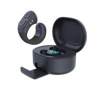 Bague de télécommande rechargeable pour déclencheur d'appareil photo, téléphone portable, bouton selfie, noir