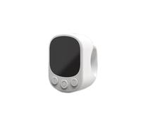 Bague de téléphone portable compatible Bluetooth, télécommande vidéo selfie, tourne-page automatique (blanc)
