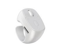 Bague de téléphone portable compatible Bluetooth, télécommande vidéo selfie, tourne-page automatique, télécommande vidéo selfie (blanc)