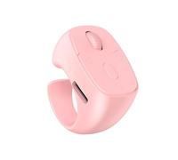 Bague de téléphone portable compatible Bluetooth, télécommande vidéo selfie, tourne-page automatique, télécommande vidéo selfie (rose)