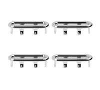 Bague de Trop-Plein d’Évier - Ensemble de Couvercles Ovales, Matériau Résistant Durable, Installation Facile | Cache-Trop-Plein de Lavabo pour Salle de Bain, Bonde, Évier, Évacuation, Bac, Installatio