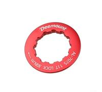 Bague de verrouillage de cassette de vélo compatible avec et pour Sram 8-11 vitesses, alliage d'aluminium Cnc 6061 filetage 11T, écrou de fixation léger de 28 g pour route VTT, noir (rouge)