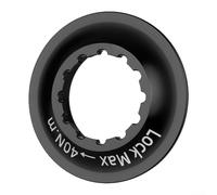 Bague de verrouillage en aluminium 6061 léger pour changer le verrou central en freins à disque à 6 boulons avec usinage précis pour un ajustement parfait (A-Noir)