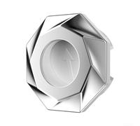 Bague Débordement Lavabo 22-24mm Plastique Bague Débordement | Matériau ABS pour robuste, valve intégrée anti-, diamètre 24mm, finition argent , usage quotidien durable