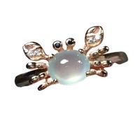 Bague décorative crabe - Bague de doigt en doré, bijoux charmants inspirés de la mer, sangle ouverte réglable | Bijoux de crabe d'été élégants pour femmes, excursions à la plage, vacances