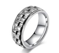 Bague d'engrenage rotative en acier titane, bague d'engrenage tendance en acier inoxydable, Europe et États-Unis