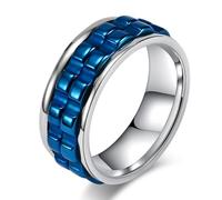 Bague d'engrenage rotative en acier titane, bague d'engrenage tendance en acier inoxydable, Europe et États-Unis
