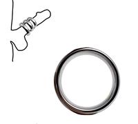 Bague D'EntraîNement Musculaire éPaisse En Acier Inoxydable（L） | Lignes Tridimensionnelles, Corps Lisse Et RéSistant à L'Usure, Bords Lisses Et Arrondis