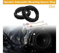 Bague D'Espacement De Haut-Parleur Adaptateur De Bague D'Espacement Tweeter Pour Voiture Pour Volkswagen Excelle Portes Avant Et Arrière Abs Noir Faisceau De Câblage Audio Étanche