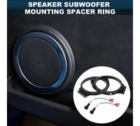 Bague D'Espacement De Haut-Parleur Bague D'Espacement De Tweeter Adaptateur D'Espacement De Haut-Parleur Pour Gmc Sierra 1995-2006 Noir Étanche 2 Ensembles