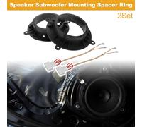 Bague D'Espacement De Haut-Parleur Bague D'Espacement De Tweeter Adaptateur Haut-Parleur Voiture Pour Mazda Atenza 2014-2019 Portes Avant Abs Noir Faisceau Câblage Audio Étanche