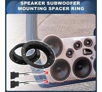 Bague D'Espacement De Haut-Parleur Bague D'Espacement De Tweeter Adapteur Avant Pour 6,5 Pouces Pour Volkswagen Transporter T5 Abs Noir Étanche