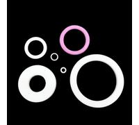 Bague d'étanchéité d'isolation thermique en céramique d'alumine résistante - Solution d'étanchéité de joint torique durable for applications industrielles 1 pièce(4 * 10 * 5mm)