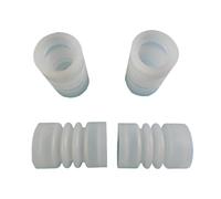 Bague d'étanchéité élastique de l'arbre de mélange, pièces de rechange for Machines à crème glacée molle, accessoires à manchon ondulé blanc 4 pièces