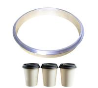 Bague d'étanchéité en aluminium pour tasses - Joint plat | Bague d'étanchéité en métal 95mm-90mm - pour les magasins de thé lait, Food Truck, ateliers pour machines d'étanchéité