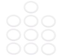 Bague d'étanchéité en PTFE Joints d'étanchéité sanitaires en PTFE Tri Clamp, rondelles plastique blanc résistantes à l'eau, diamètre extérieur 50,5-119 mm, 10 pièces(51mm*64mm)
