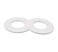 Bague d'étanchéité en PTFE Rondelles plates en polytétrafluoroéthylène blanc, épaisseur 1,25-2 mm, joints d'étanchéité intérieurs, type O, 5 pièces(25x18x2mm)