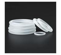 Bague d'étanchéité en silicone blanc CS 5 mm VMQ OD 25-100 mm, bague d'étanchéité en caoutchouc isolant(OD 45mm(10Pcs))