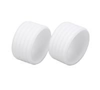 Bague d'étanchéité en Silicone Réutilisable pour Raquette, Design Facile à Utiliser, Fixation Surgrip pour Raquette de Tennis, pour Les Amateurs de Sport, 2 Pièces/Ensemble (White)