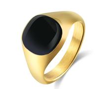 Bague d'étanchéité noire en acier titane, bague d'étanchéité noire en acier inoxydable
