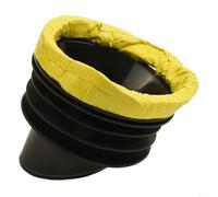 Bague d'étanchéité pour bride de toilette avec clapet anti-retour anti-retour en caoutchouc de silicone, anti-fuite, prévention des odeurs pour tuyaux en PVC de 100 à 110 mm, kit de réparation (jaune)